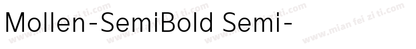Mollen-SemiBold Semi字体转换